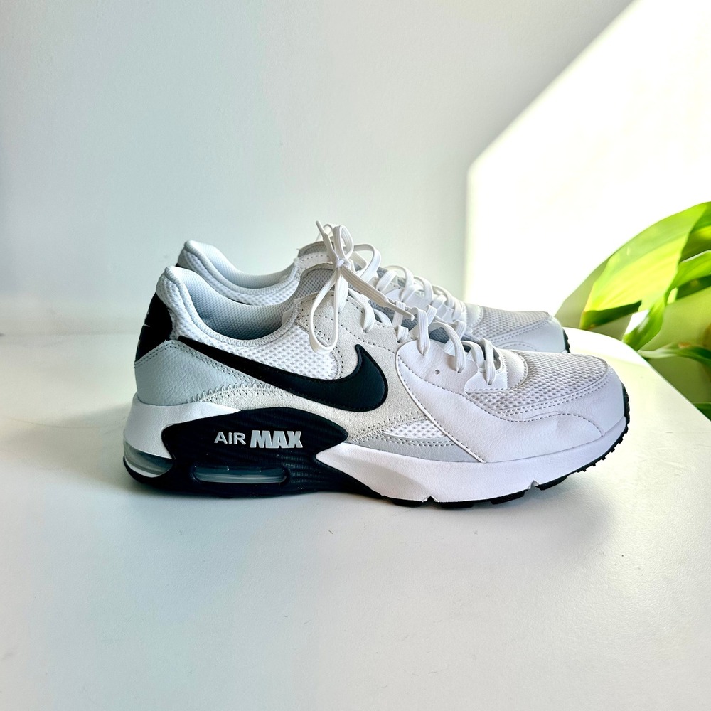 Nike Air Max Excee Mens Sneakers White Black Wolf Grey CD4165-100 Size 10